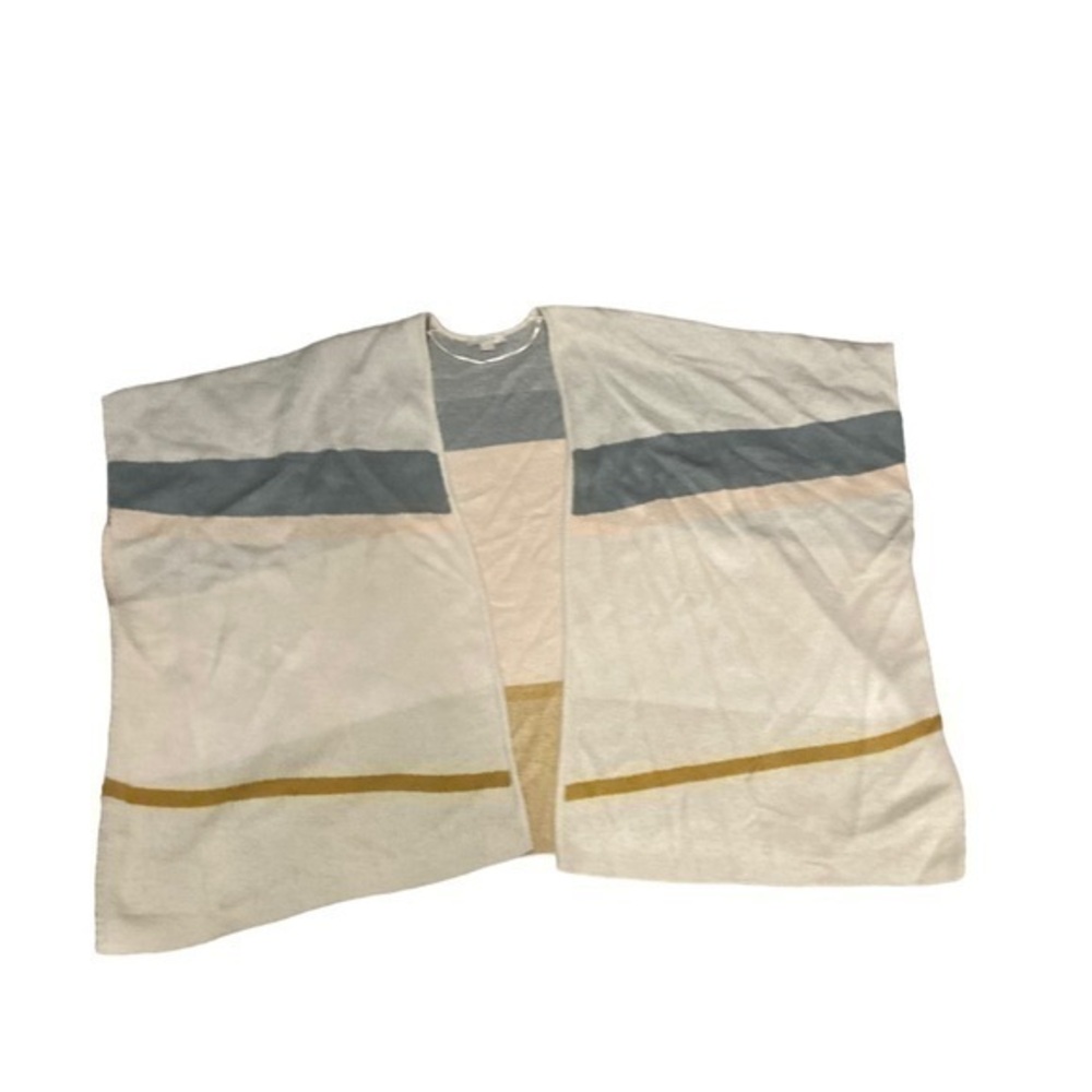 LOFT colorblock poncho